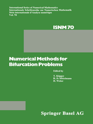 cover image of Numerical Methods for Bifurcation Problems